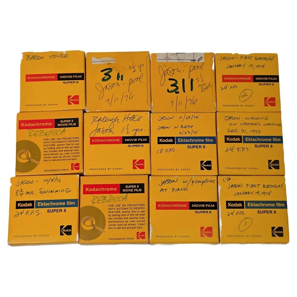 Vintage Kodak Super 8‎ Film Reels 24 Piece Lot Found Footage Home Movies